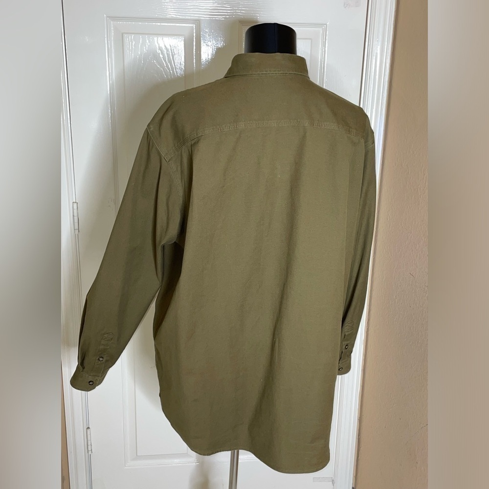Carhartt Rugged Flex Relaxed Fit Canvas Long Sleeve Shirt 2XL Midweight - Picture 3 of 8